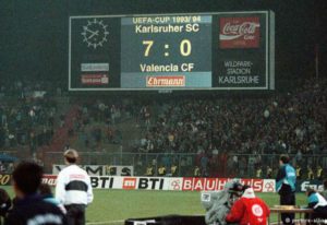 Copa de la UEFA 93/94: Karlsruhe 7 Valencia 0