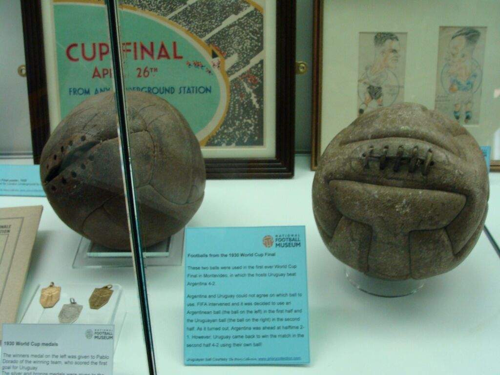 Los primeros balones de la historia de los mundiales