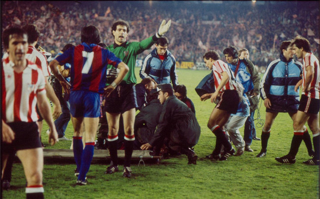End of King's Cup 1984: The battle between Athletic Club and Barcelona