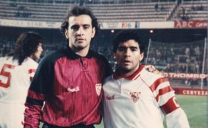 Monchi y Maradona