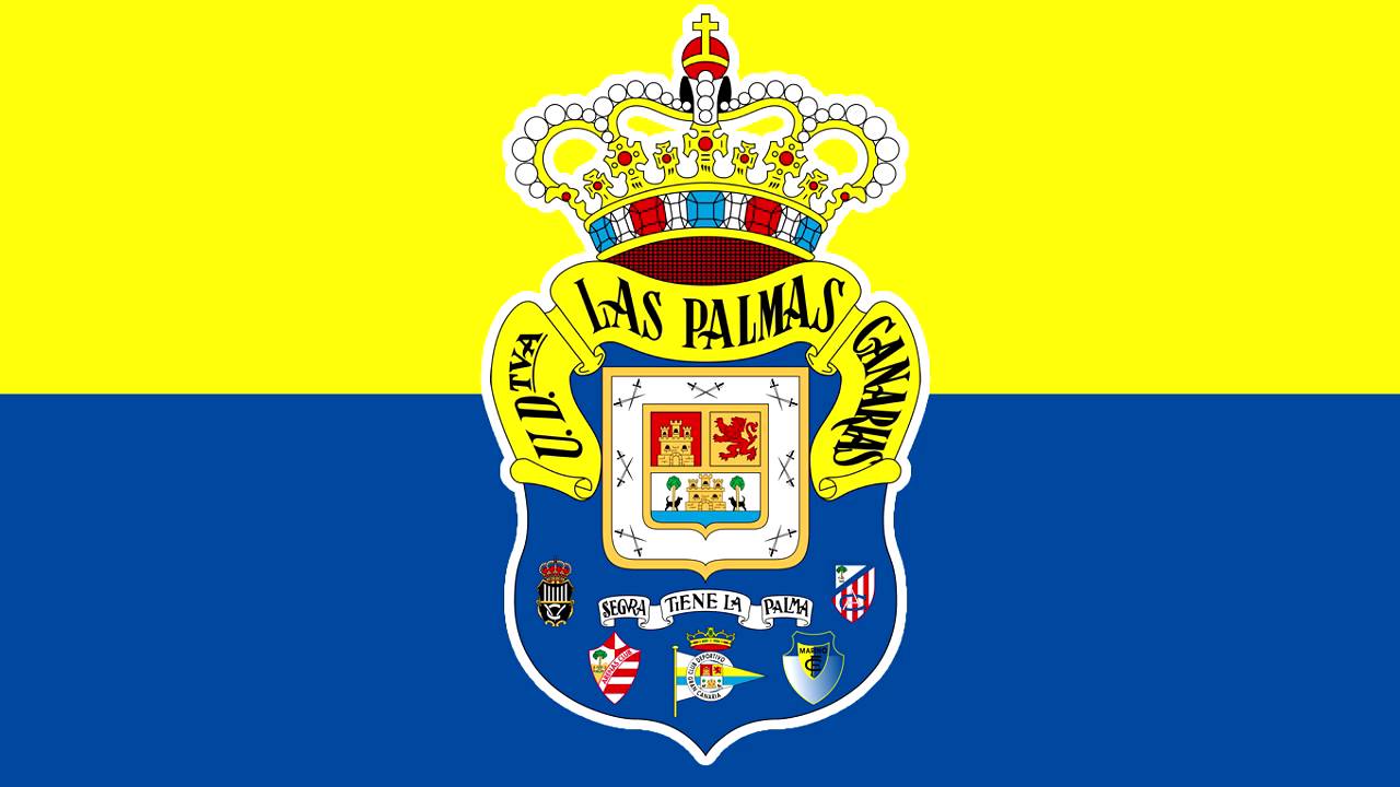 Why Atletico appears in the shield of UD Las Palmas?