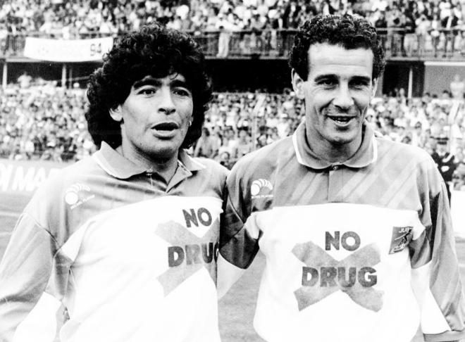 Maradona y Julio Alberto