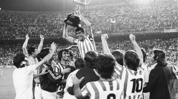 Real Betis champion of the Copa del Rey first season 1976-1977