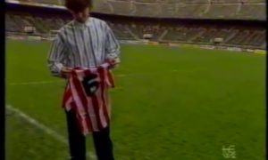 Cuando Fernando Hierro fue presentado como jugador del... ¡Atlético de Madrid!