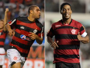 Adriano y Ronaldinho