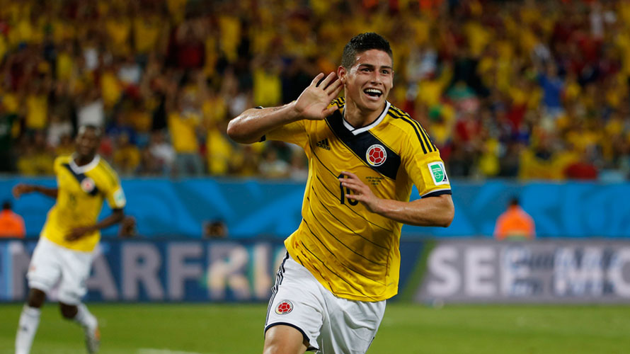 James Rodriguez, the star that shone brightest in the World Cup in Brazil 2014