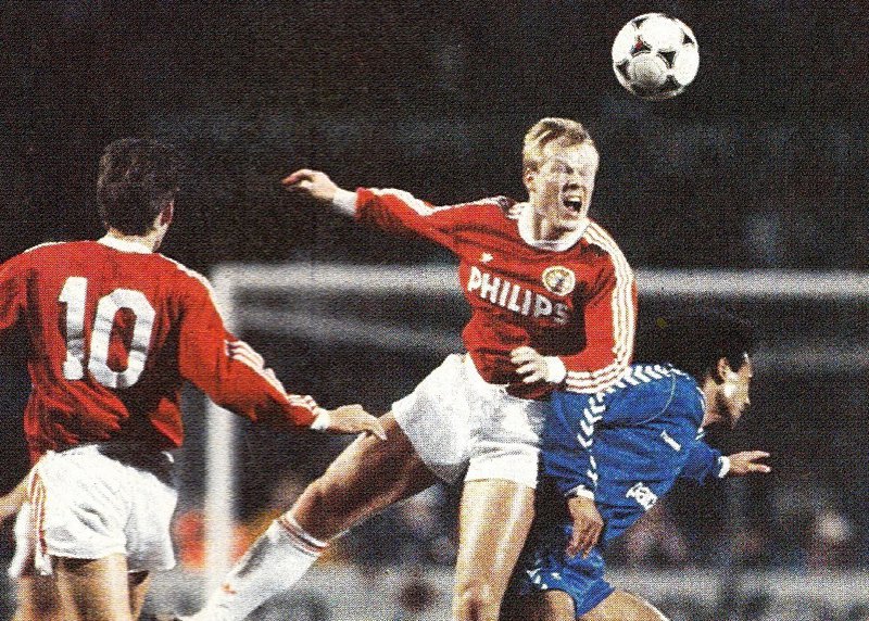 Fiche Football Futbol Voetbal 1994 PSV EINDHOVEN, FC BARCELONA R KOEMAN RONALD 