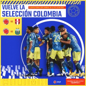 Colombia ya conoce a los 26 futbolistas que pelarán por la clasificación para Catar 2022