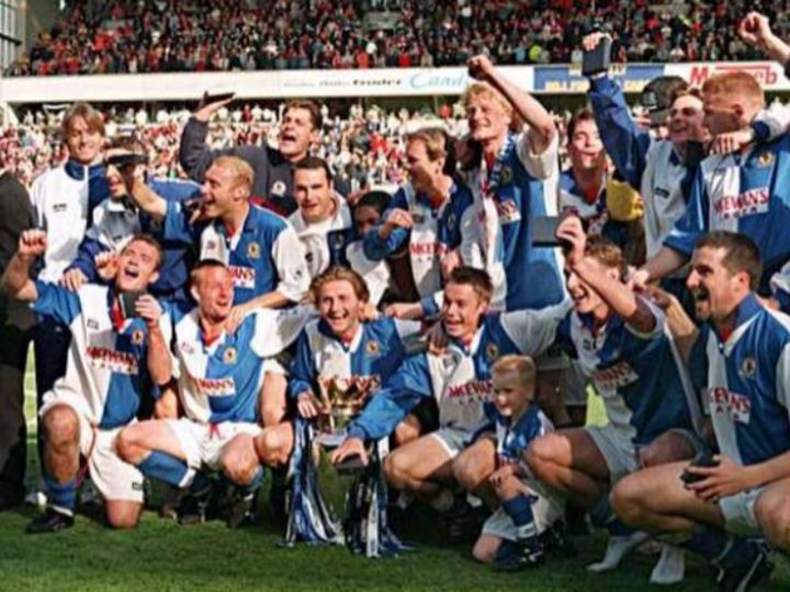 El Blackburn Rovers campeón de la Premier del 95