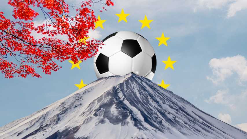 futbolistas japoneses en Europa Sol naciente